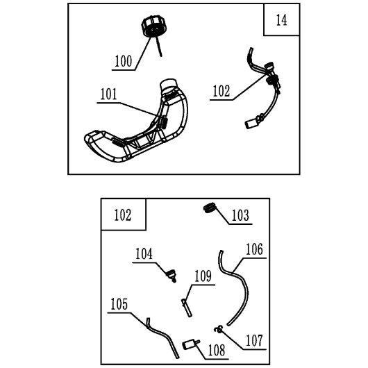Топливный бак Champion T394FS-2